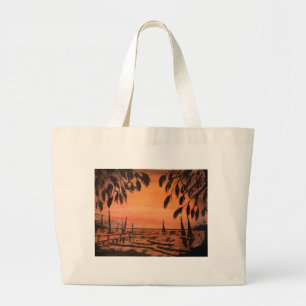Grand Tote Bag Je suis sur Island Time