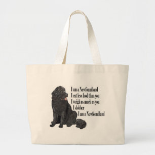 Grand Tote Bag Je suis Terre-Neuve