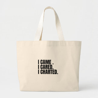 Grand Tote Bag je suis venu je m'en souciais j'ai cartographié