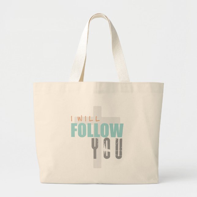 Grand Tote Bag JE VAIS SUIVRE VOUS-couleur Ruth Chris Tomlin (Devant)