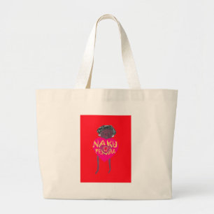 Grand Tote Bag Je vous aime Nakupenda Kenya Swahili Art