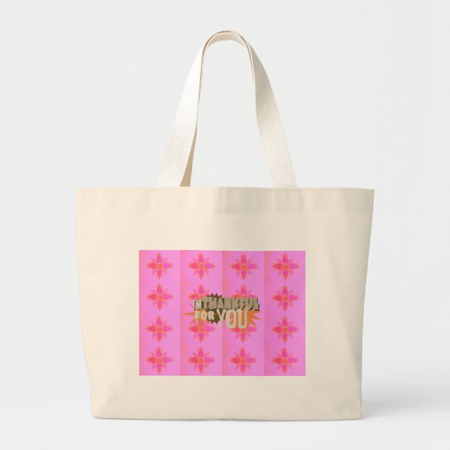 Grand Tote Bag Je vous remercie (Devant)