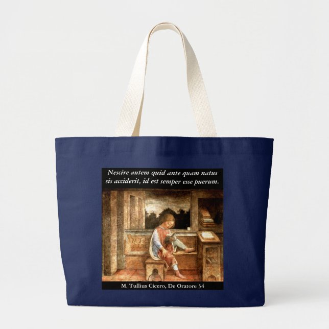 Grand Tote Bag Jeune Cicero fourre-tout (Devant)