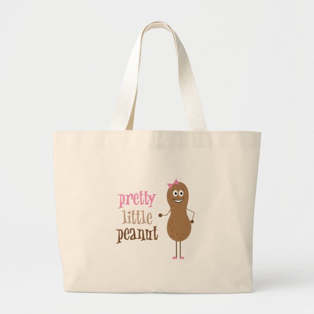 Grand Tote Bag Jolie Petite cacahuète (Devant)