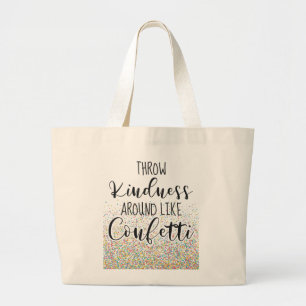 Grand Tote Bag Jouer De La Génialité Comme Confetti Inspirationne
