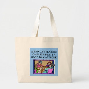 Grand Tote Bag joueur de jeu de canasta