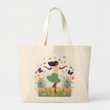 Joyeuse Danseuse de jardin Canvas Shopping Fourre-