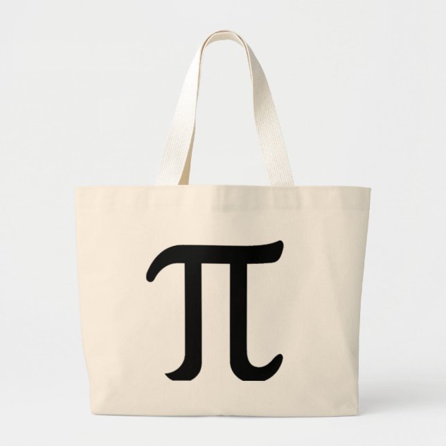 Grand Tote Bag Joyeuse Journée Pi (Devant)