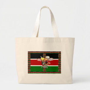 Grand Tote Bag Joyeux Anniversaire Kenya