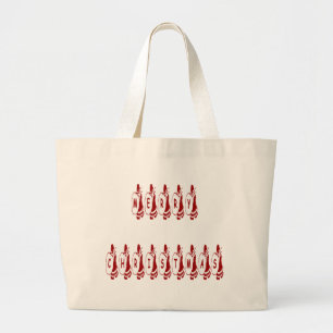 Grand Tote Bag Joyeux Noël Père Noël Police