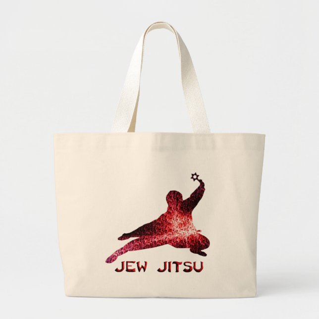 Grand Tote Bag Juif Jitsu (Devant)