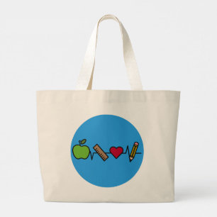 Grand Tote Bag Jumbo Fourre-tout - Caricature de la classe