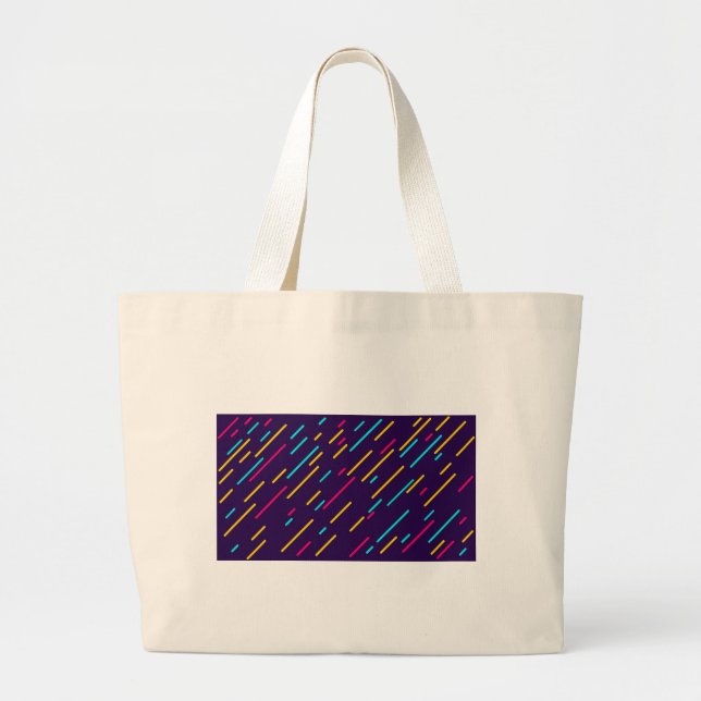 Grand Tote Bag Jumbo fourre-tout multicolore. (Devant)