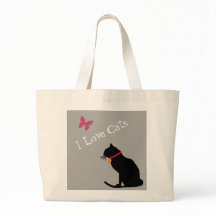 Jumbo I Love Cats Gris Et Blanc Graphisme Fourre-t