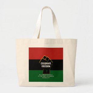 Grand Tote Bag Juneteeth   CÉLÉBRER LA LIBERTÉ   Christian