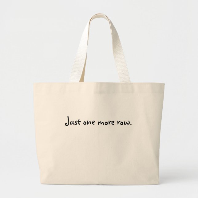 Grand Tote Bag Juste une plus de rangée (Devant)