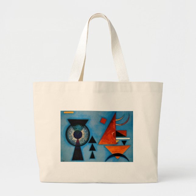 Grand Tote Bag Kandinsky Soft Hard Abstrait (Devant)