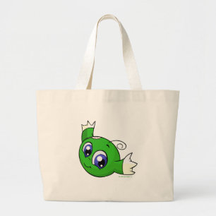 Grand Tote Bag Kiko vert de tourbillonnement