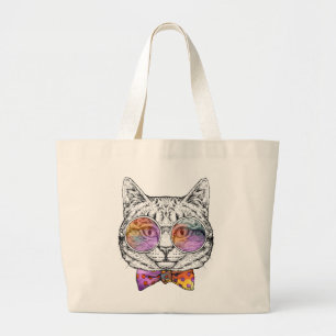 Grand Tote Bag Kitty sage KAT