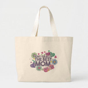 Grand Tote Bag Knit-erally la meilleure maman