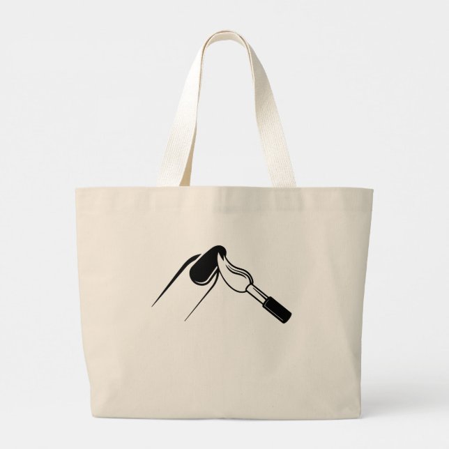Grand Tote Bag La beauté de votre ongle (Dos)