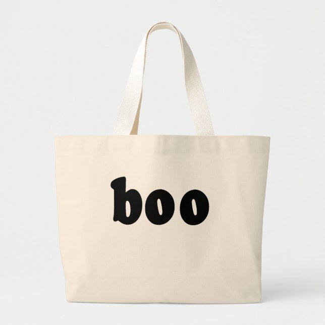 Grand Tote Bag La chemise de Halloween qui indique HUENT (Devant)
