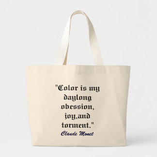 Grand Tote Bag La couleur est mon obsession artbag
