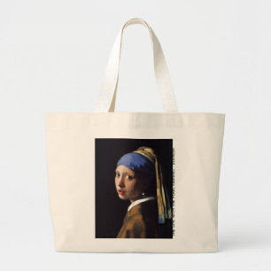 Grand Tote Bag La Fille Avec Le Vermeer De La Perle