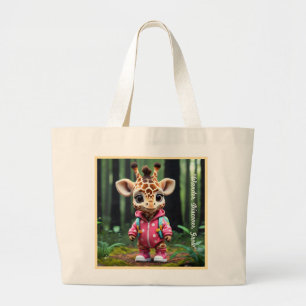 Grand Tote Bag "La girafe aventurière"