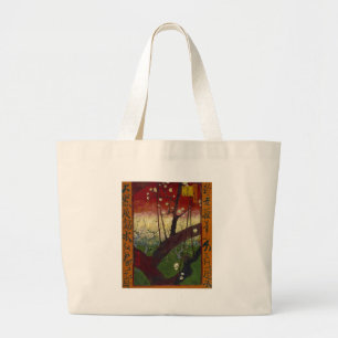 Grand Tote Bag La japonaise de Van Gogh après Hiroshige