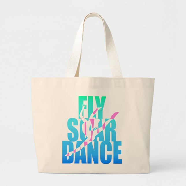 Grand Tote Bag La mouche montent danse (Devant)