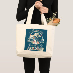 Grand Tote Bag La Nanny Saurus Flower