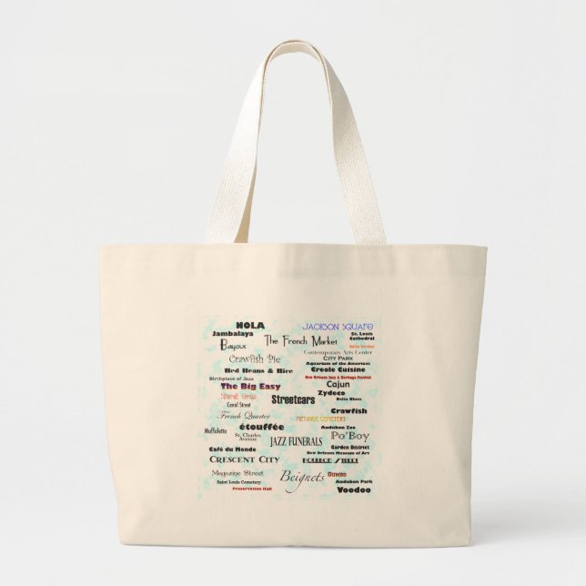 Grand Tote Bag La Nouvelle-Orléans (Devant)