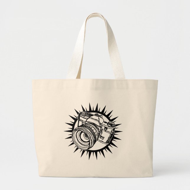 Grand Tote Bag La photographie est ma passion (Devant)