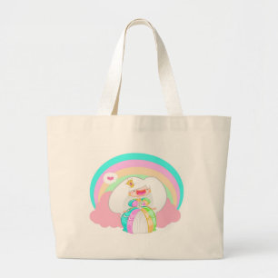 Grand Tote Bag La princesse d'arc-en-ciel