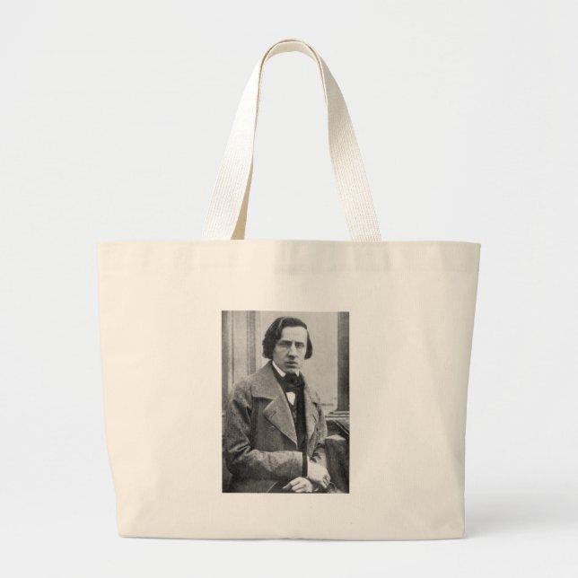 Grand Tote Bag La seule photographie connue de Frederic Chopin (Devant)