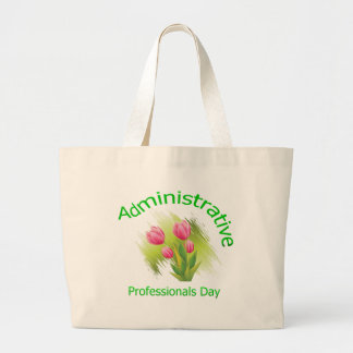 Grand Tote Bag La tulipe fleurit le jour administratif de