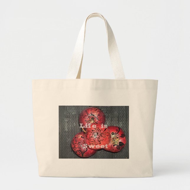 Grand Tote Bag La vie est douce (Devant)