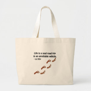 Grand Tote Bag La vie est un road trip de l'âme dans un véhicule 