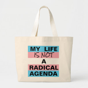 Grand Tote Bag La vie n'est pas un programme radical / Fierté du 