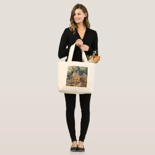 Grand Tote Bag La vie océanique, sous la mer, la vie marine