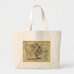 Grand Tote Bag La vieille Amérique britannique Explorez la carte 