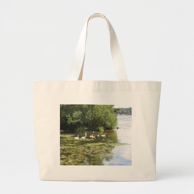 Grand Tote Bag Lac swan (Devant)
