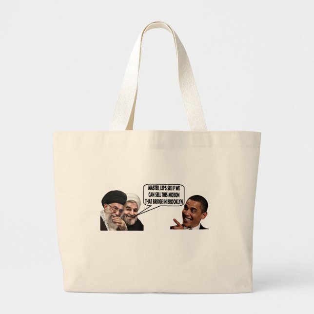 GRAND TOTE BAG L'ACCORD IRANIEN D'OBAMA (Devant)
