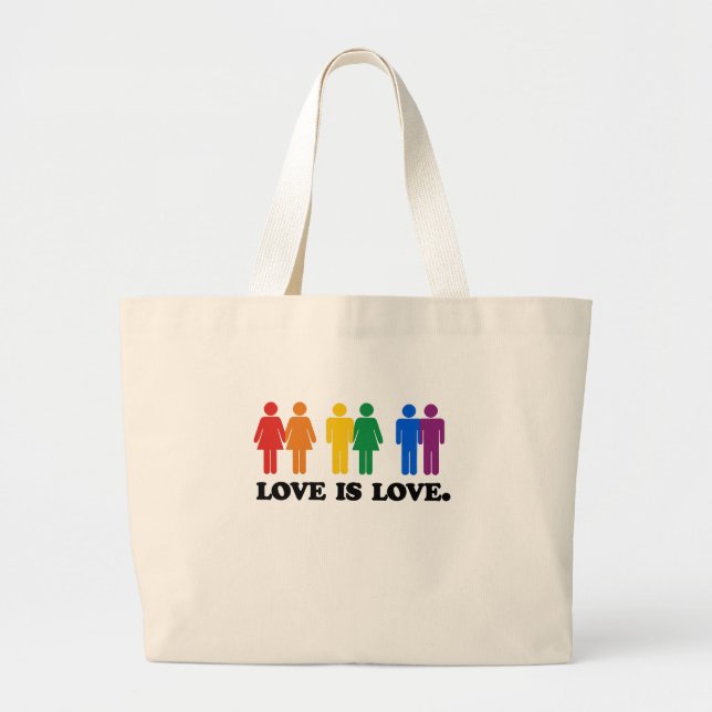 Grand Tote Bag L'amour est amour (Devant)