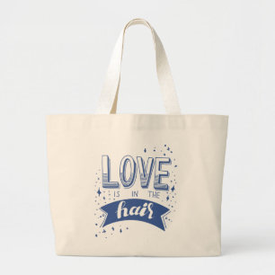 Grand Tote Bag L'amour est dans les cheveux