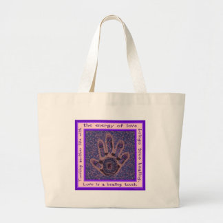 Grand Tote Bag L'amour est un contact curatif