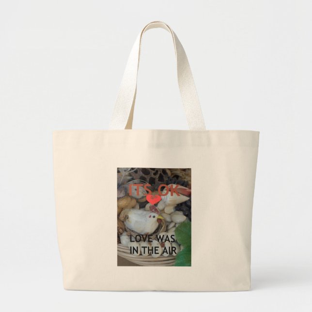 Grand Tote Bag L'amour était dans l'air (Devant)