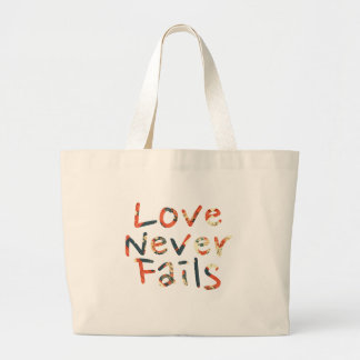 Grand Tote Bag L'amour n'échoue jamais