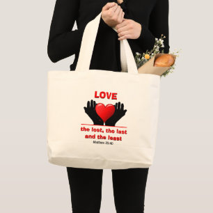 Grand Tote Bag L'AMOUR PERDU DU chrétien Inspirationnel
